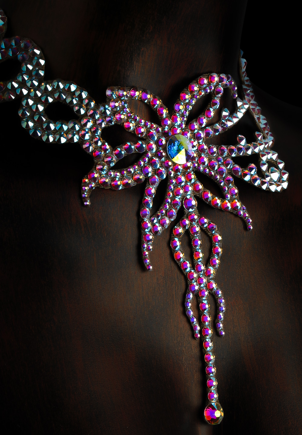 Serena Crystal Necklace NK-611-Crystal AB