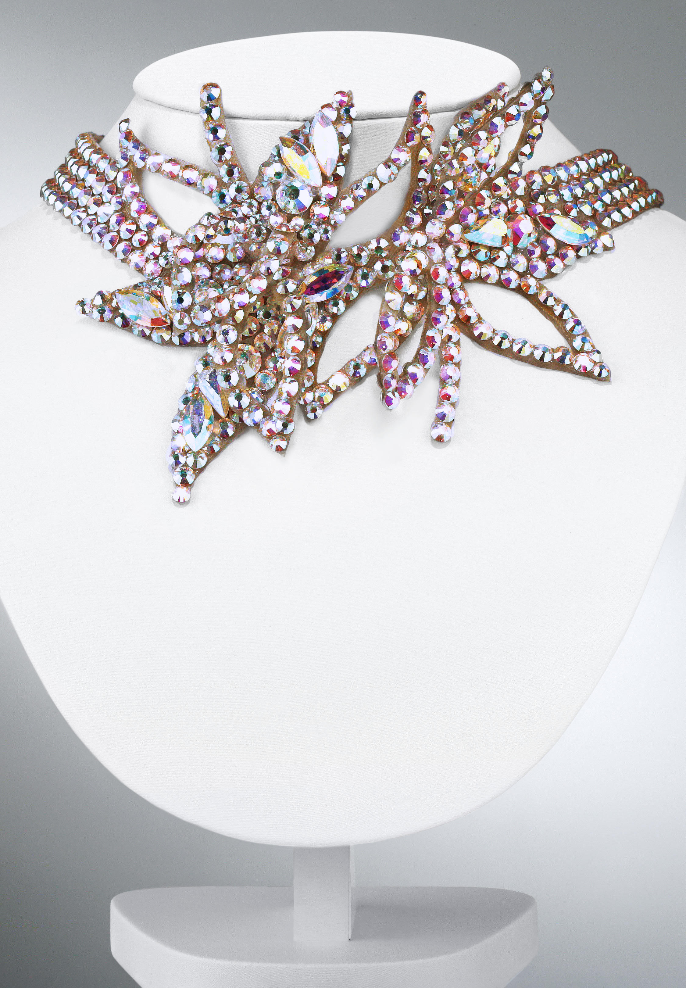 Zdenka Arko Crystal AB Rhinestone Choker NC13002-19-Crystal AB 