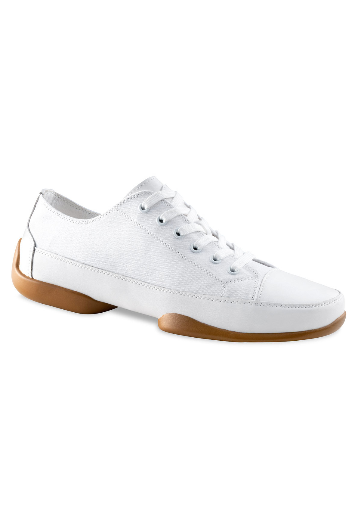 Anna Kern 140 Ladies Dance Sneakers-White Canvas