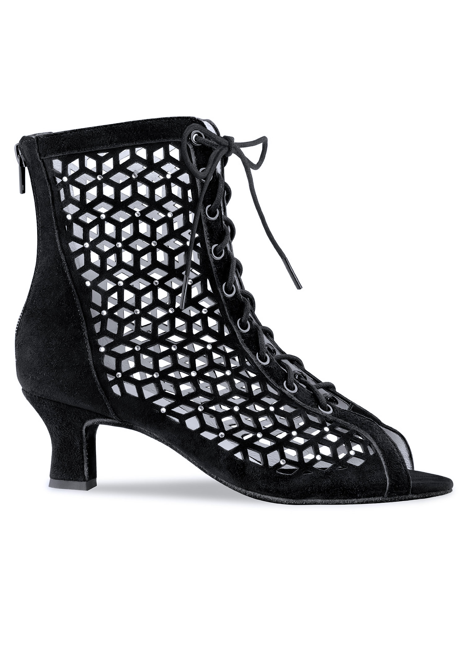 Anna Kern Elaine Ladies Dance Boots -Black Suede