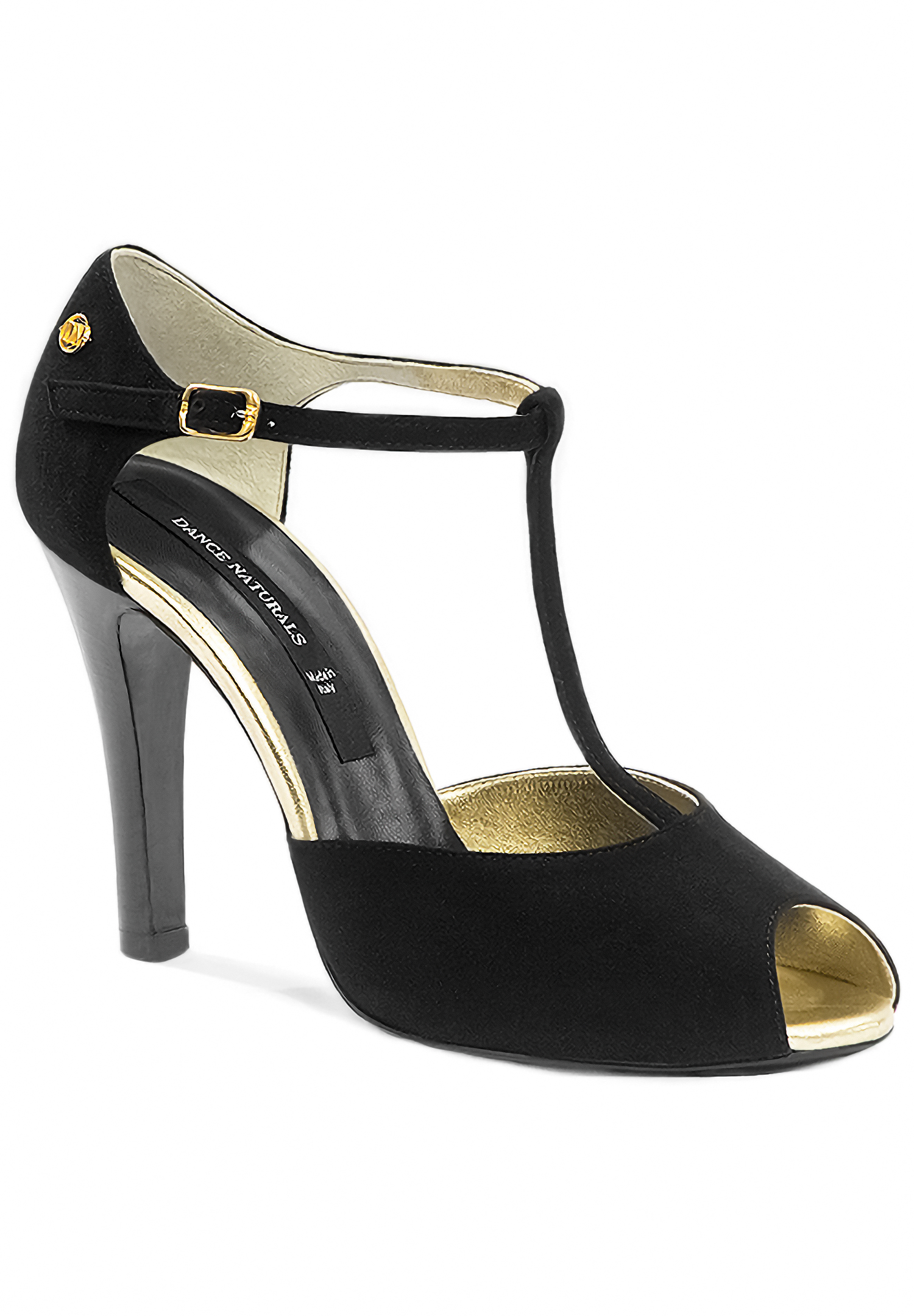 Dance Naturals Pellestrina Art. 24-Black Suede/Leather Sole