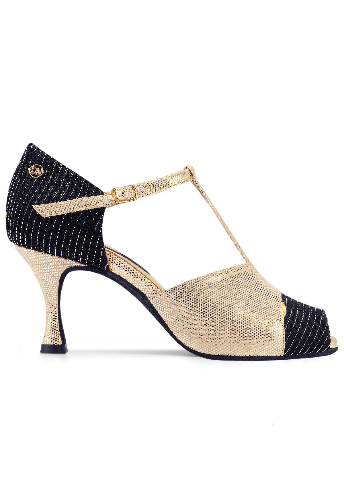 Dance Naturals Mugier Art. 83-Black Fabric/Platinum Fish