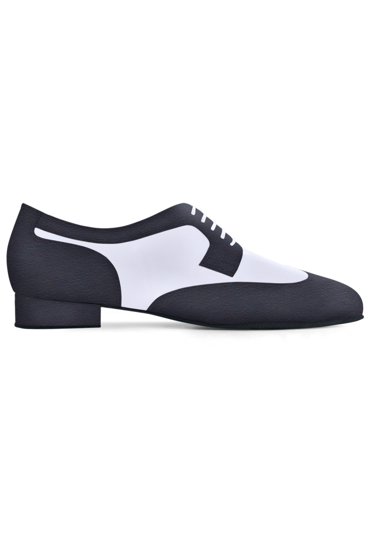Dance Naturals Castello Art. 125-Black/White Leather