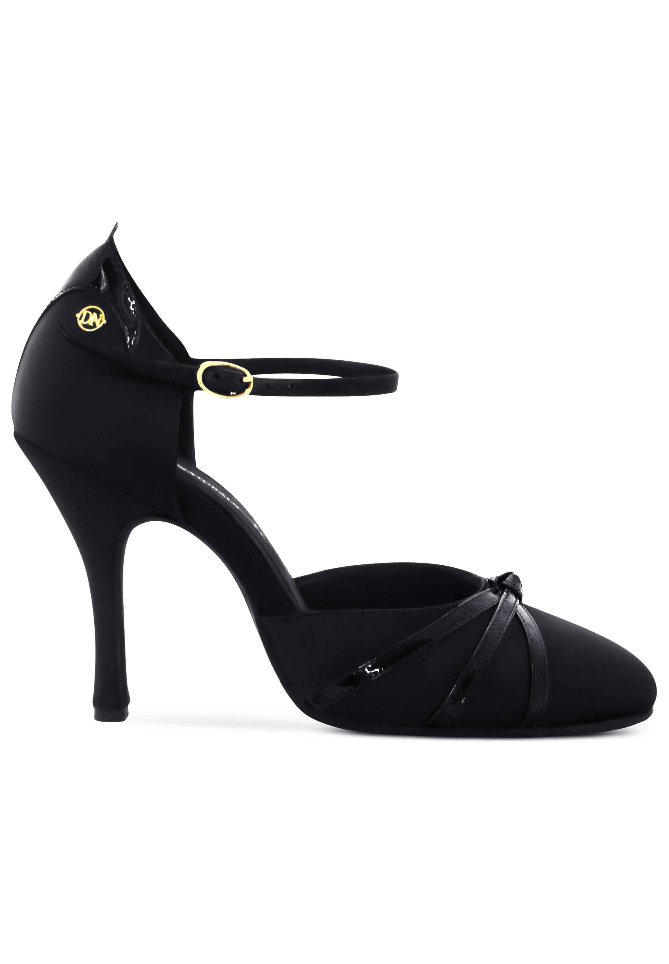 Dance Naturals ContessinaStella-Black Satin/Black Patent