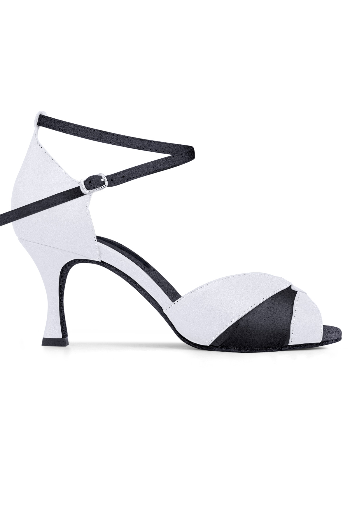 Dance Naturals Fogia Art. 273-Black/White Leather