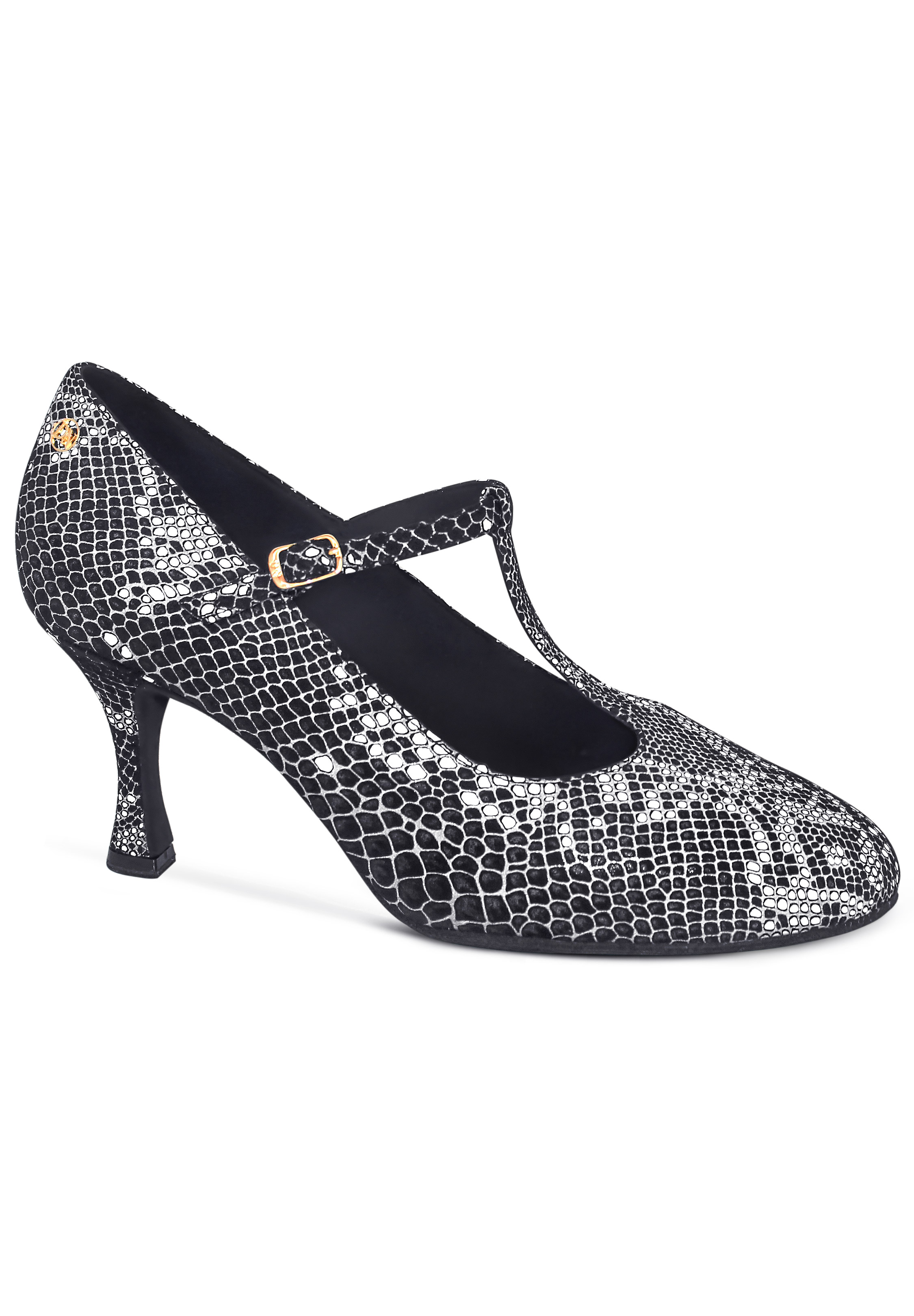 Dance Naturals Mascaretta Art. 733-Black/White Printed Python