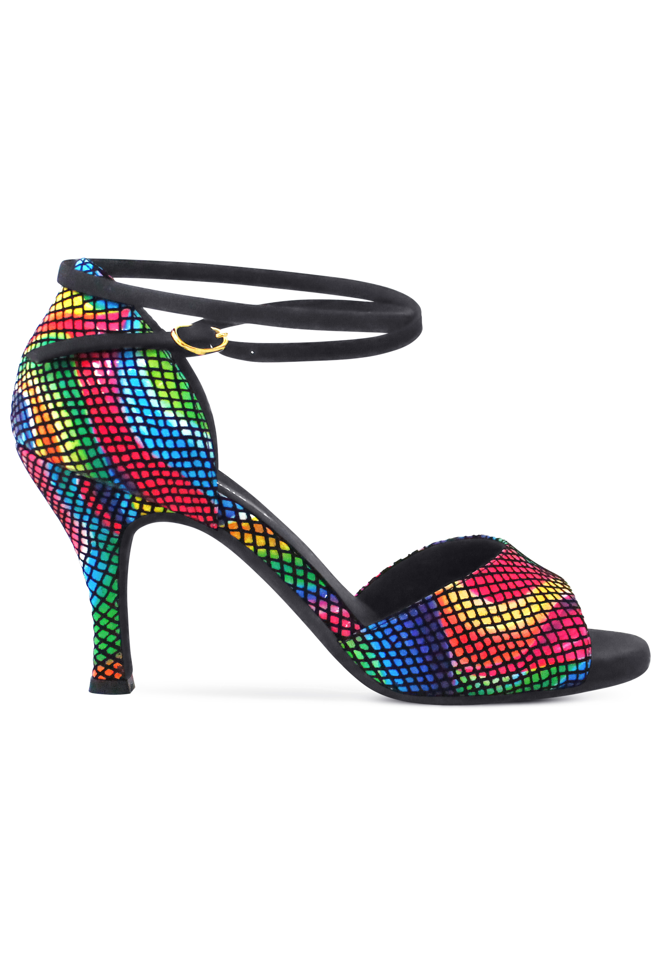 Dance Naturals Regina Art. 20T-Multicolor/Black Suede