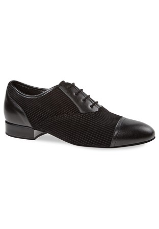 Diamant Mens Ballroom Shoes 077-075-165-Black Leather / Laser Suede