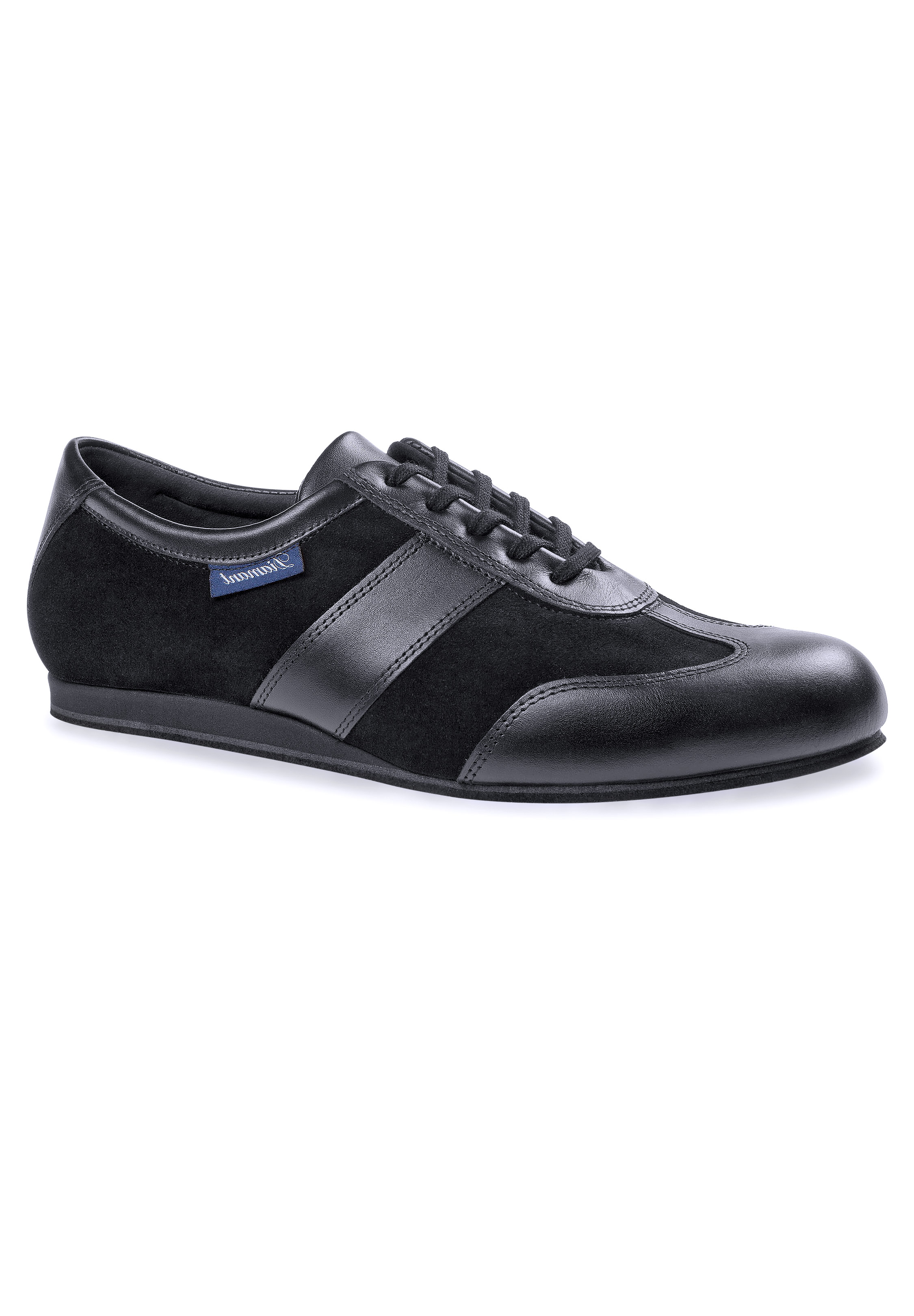 Diamant Mens Dance Sneaker 123-425-070-Black Leather/Suede
