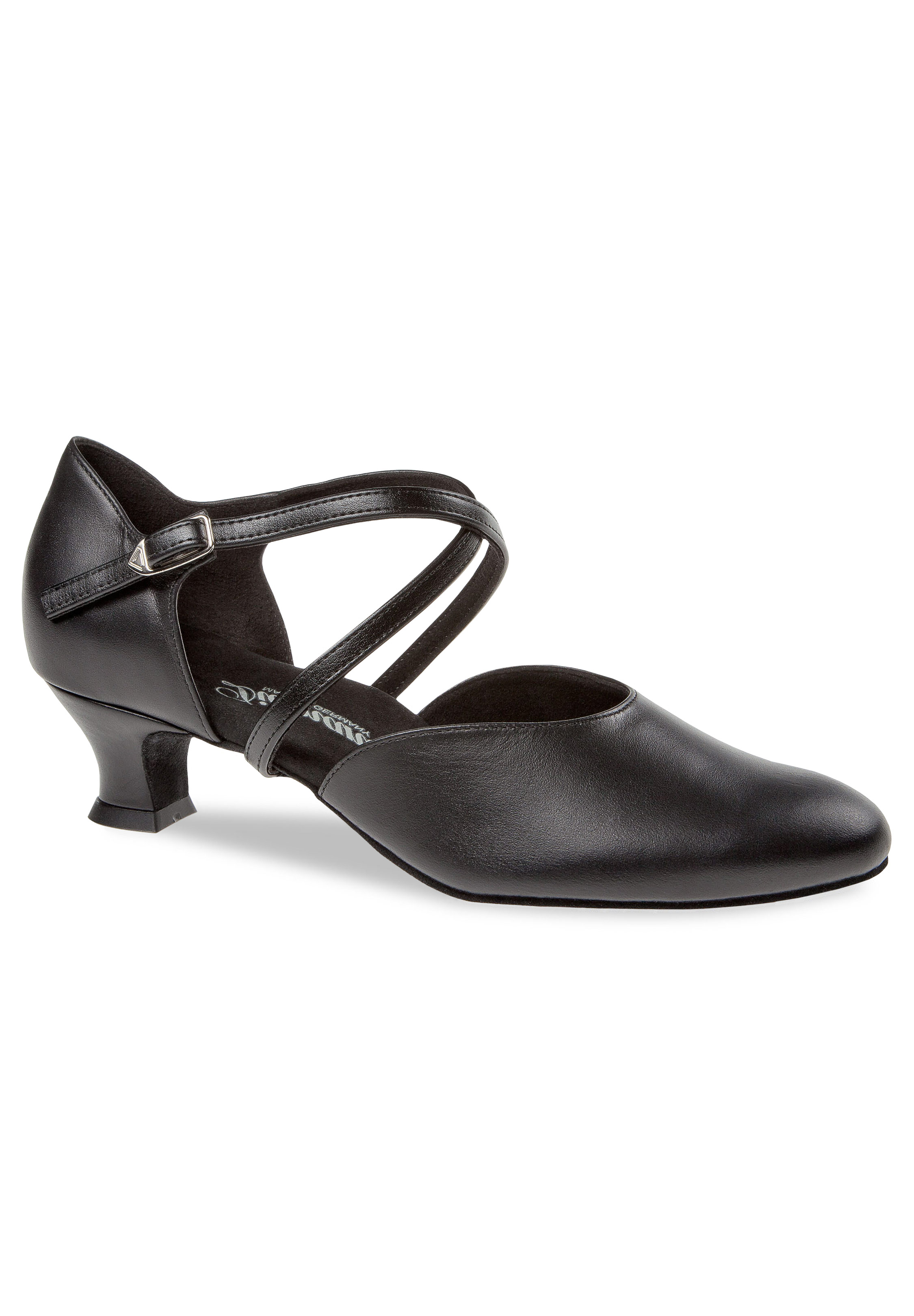 Diamant Social Shoes for X-wide Feet 148-112-034-Black Leather