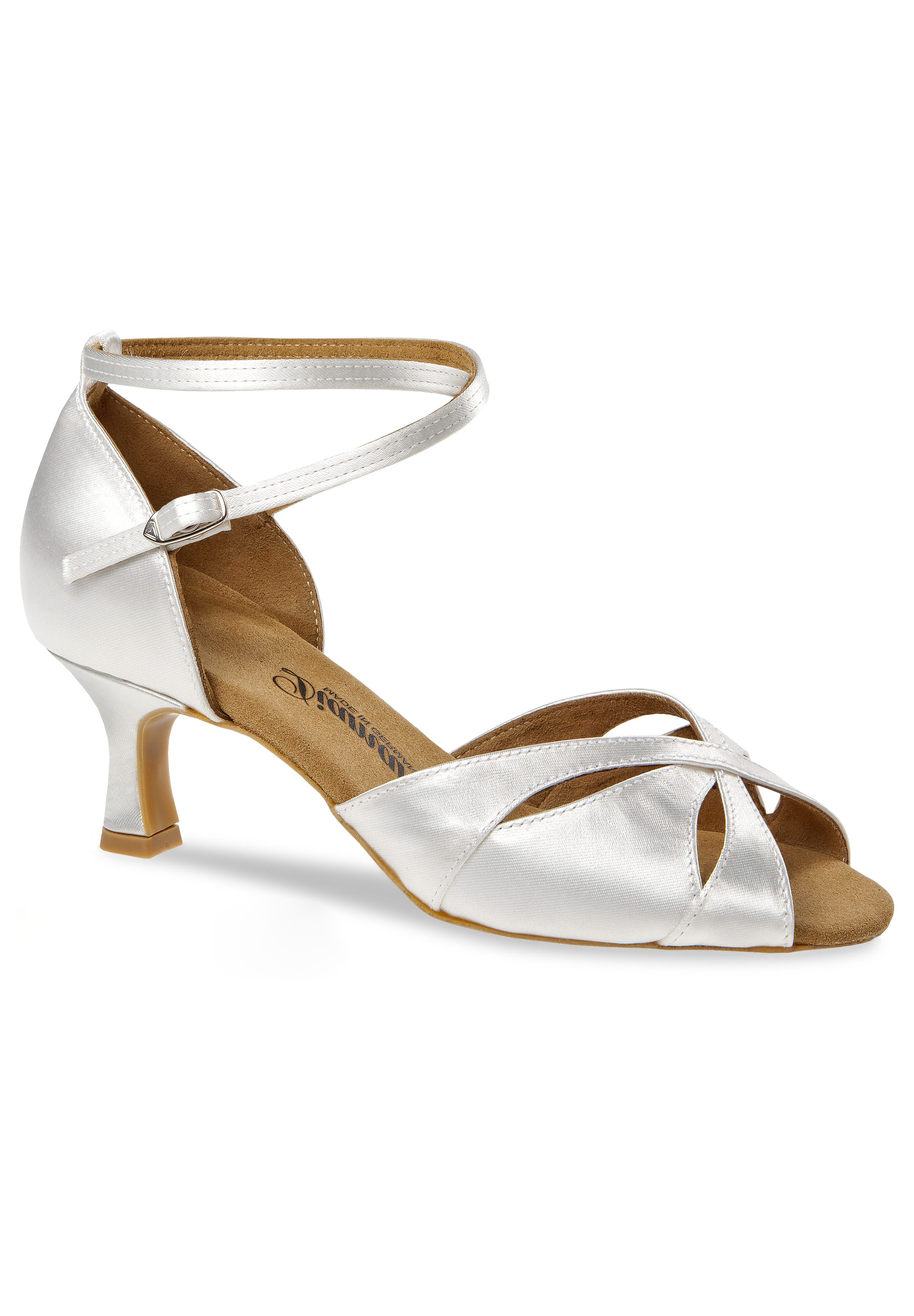 Diamant VarioSpin Latin Sandal 141-077-092-Y-White Satin