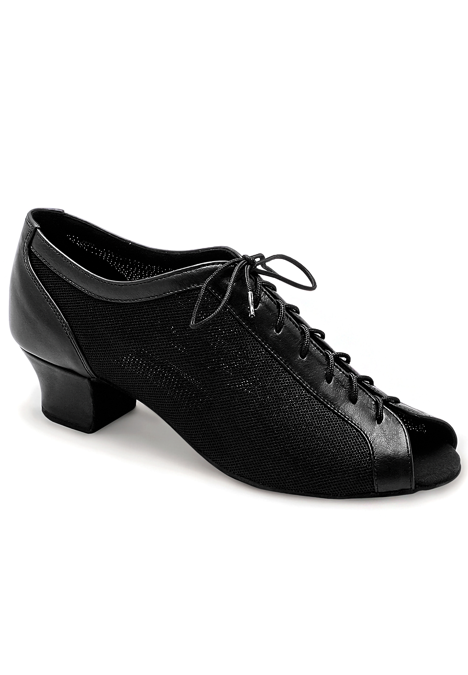 Eckse 130012 Piano-Mono-Softy BLK Leather/BLK Mesh Sport