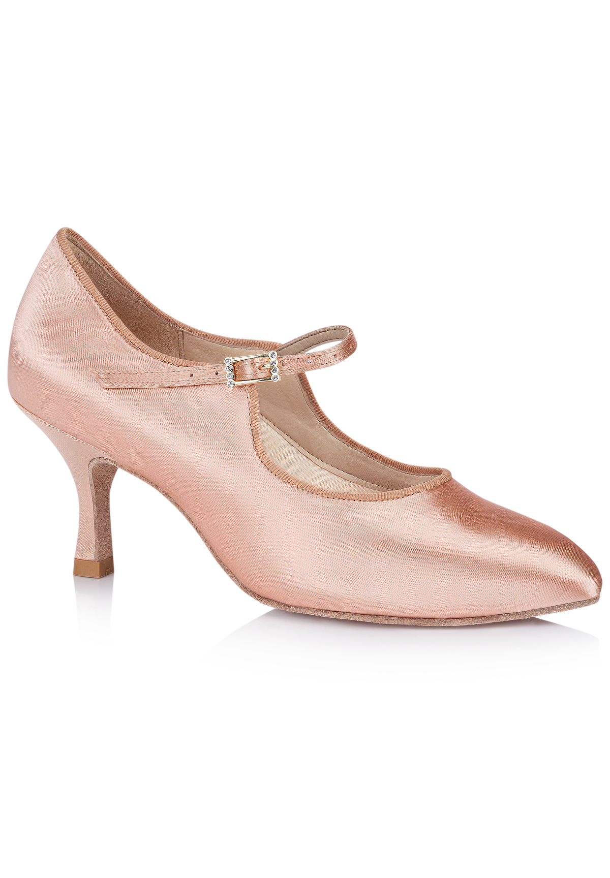 Freed of London Rita Ballroom Dance Shoes-Peach Satin