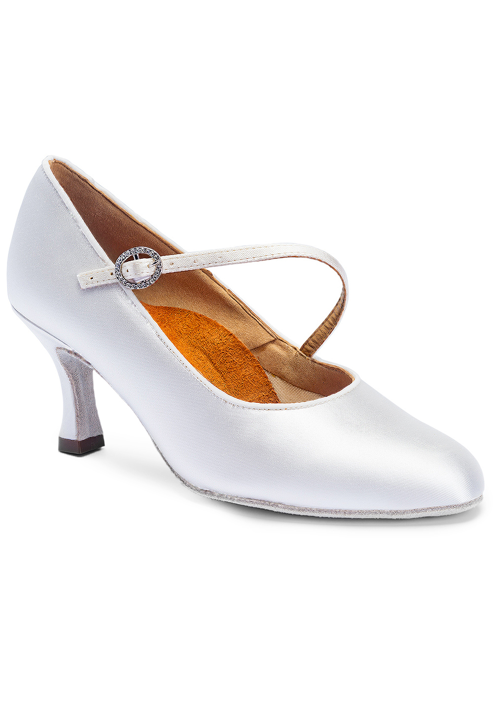 International Dance Shoes IDS ICS RoundToe S/S -White Satin