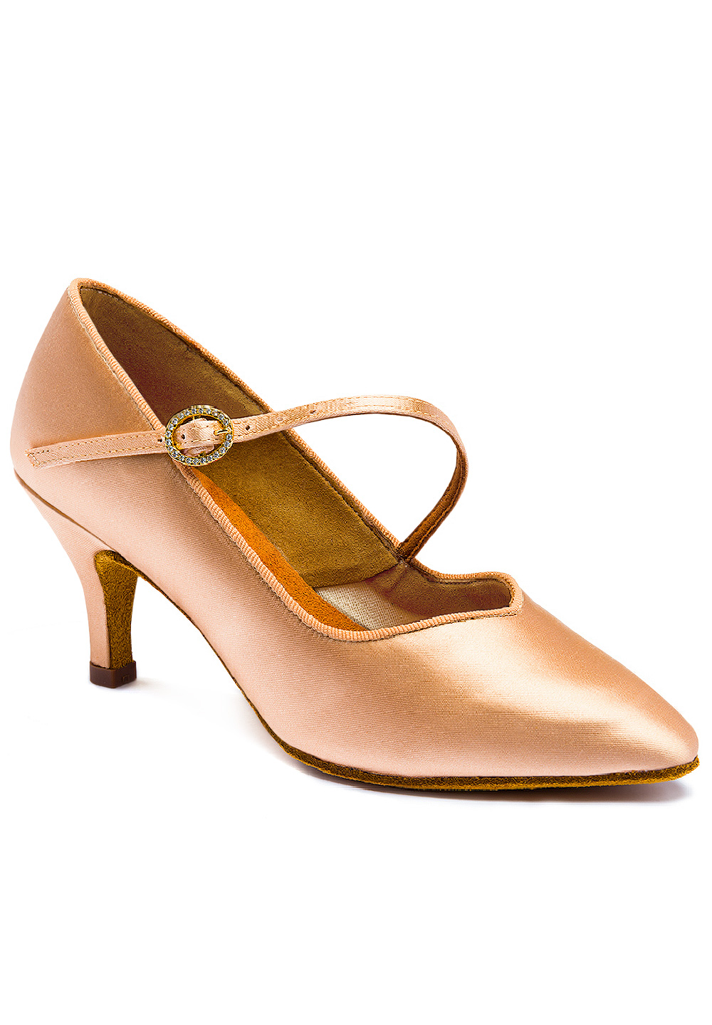 International Dance Shoes IDS ICS SuperStar S/S -Peach Satin