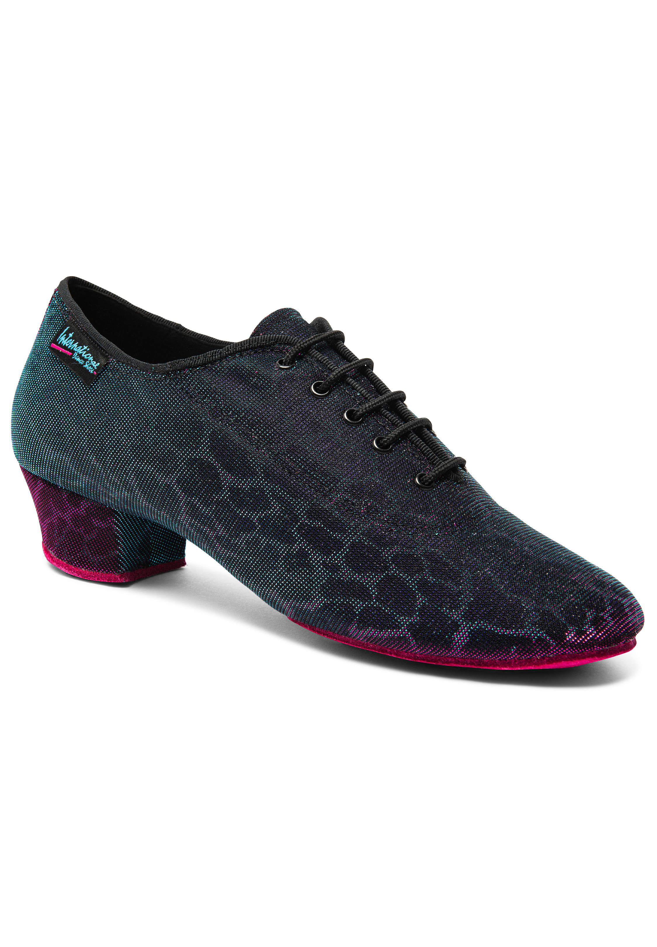 International Dance Shoes IDS Heather - Split Sole-Blue/Pink Panther