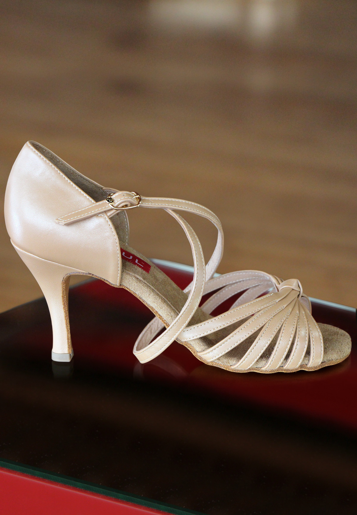 Paoul 179 Dance Shoes-Pearled Bronze Nappa Leather