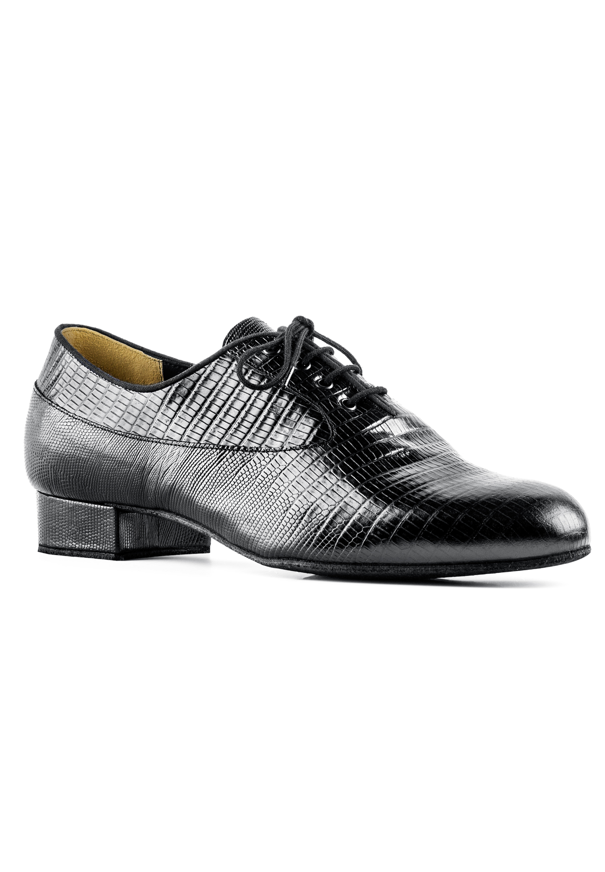 Paoul 36 Dance Shoes-Black Printed Tejus Leather