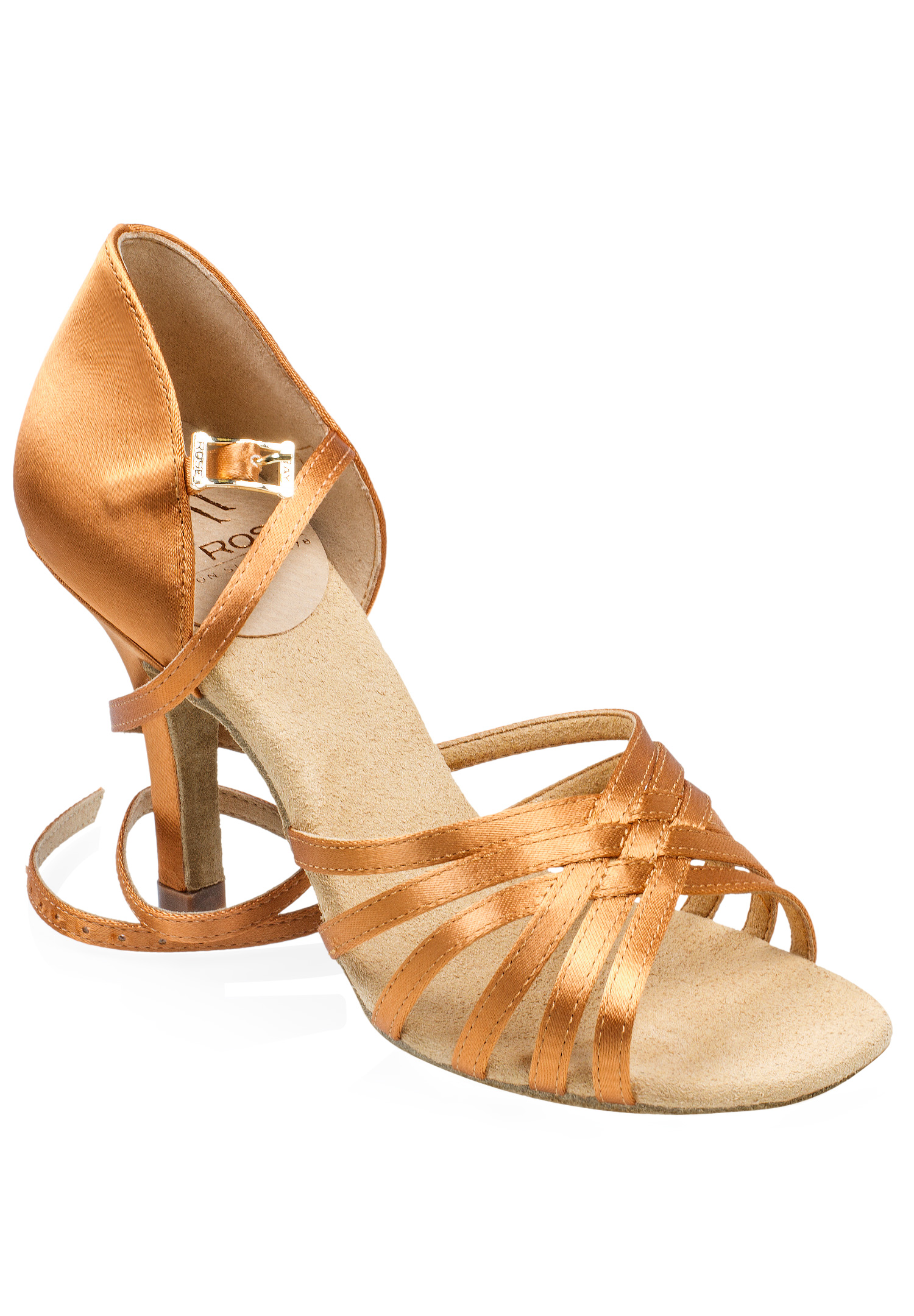 Ray Rose Dion Latin Shoes 866-X-Light Tan Satin