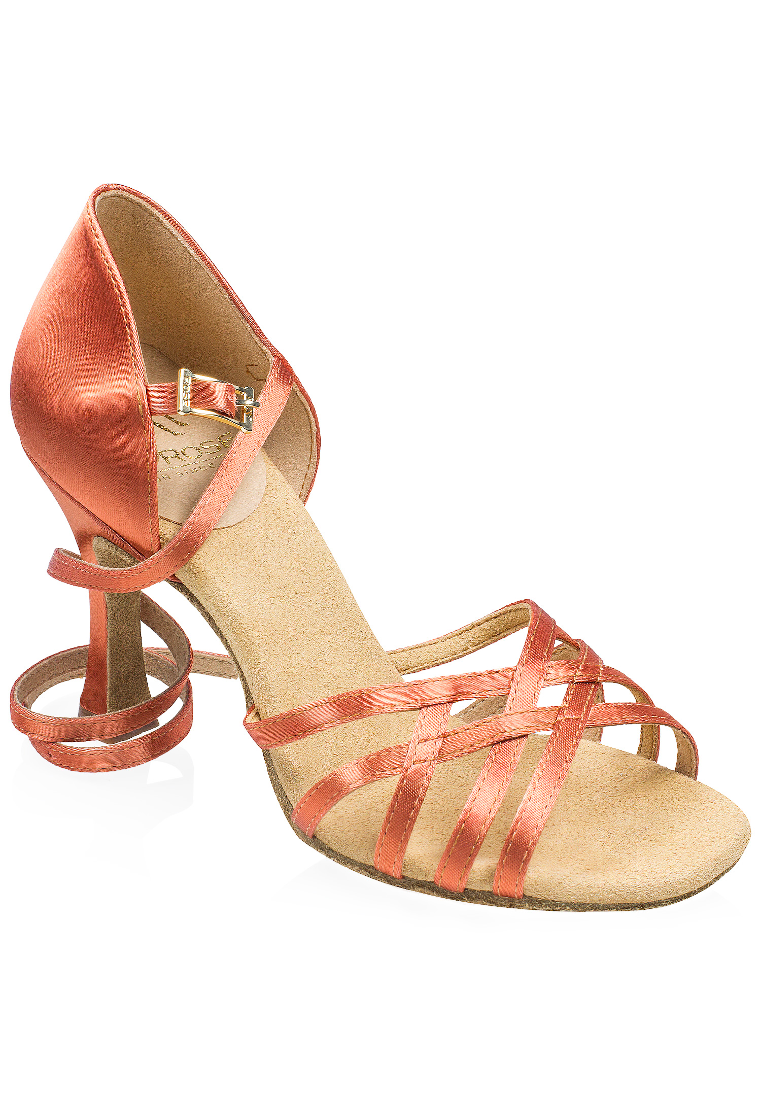 Ray Rose Kalahari Xtra Latin Shoes 860-Dark Tan Satin