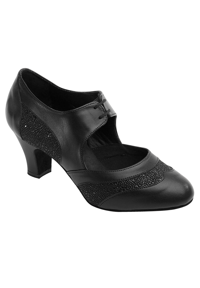 Supadance 1228-Black Leather/Black Stingray