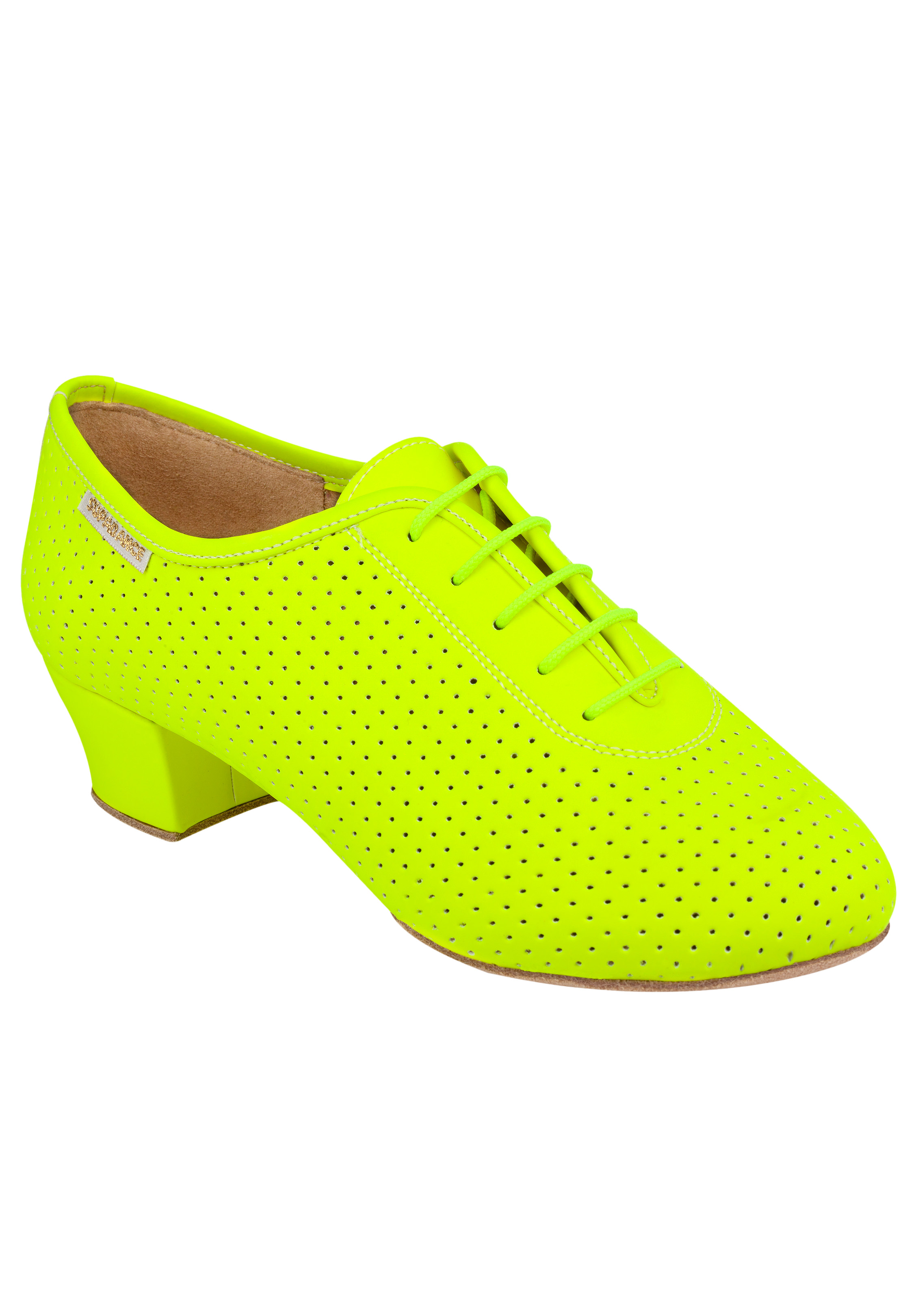 Supadance 1326-Neon Yellow Perf Eco Leather