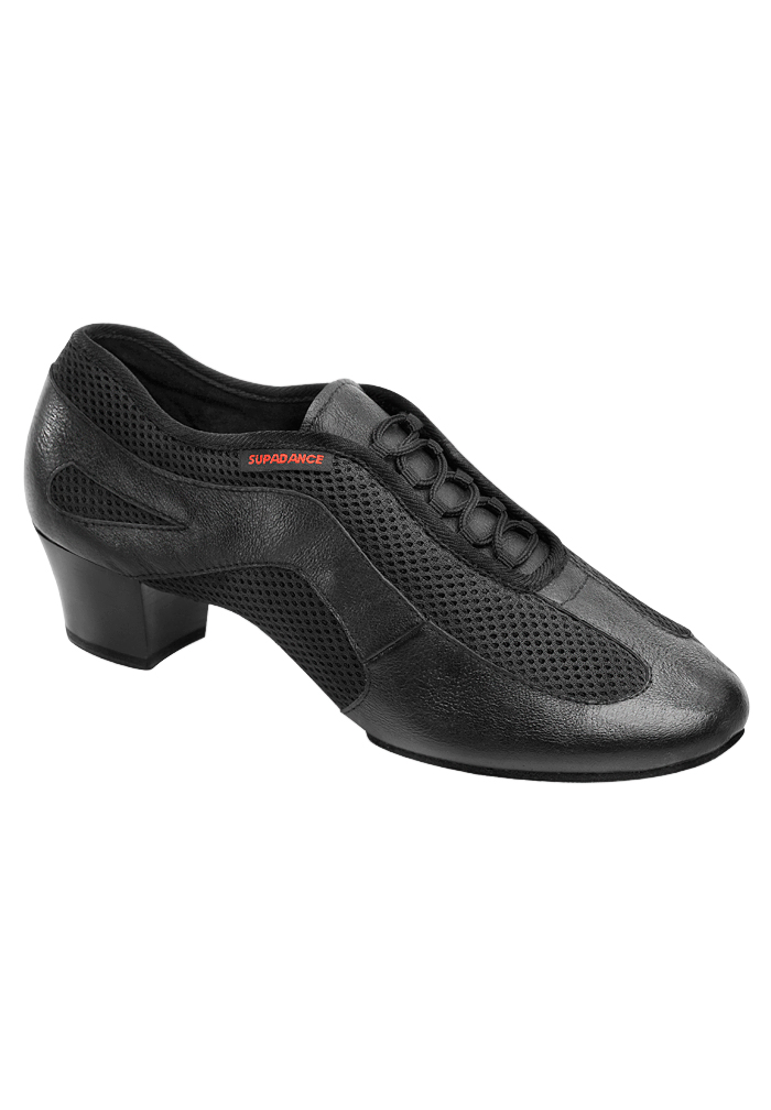 Supadance 8825-Black Leather/Mesh