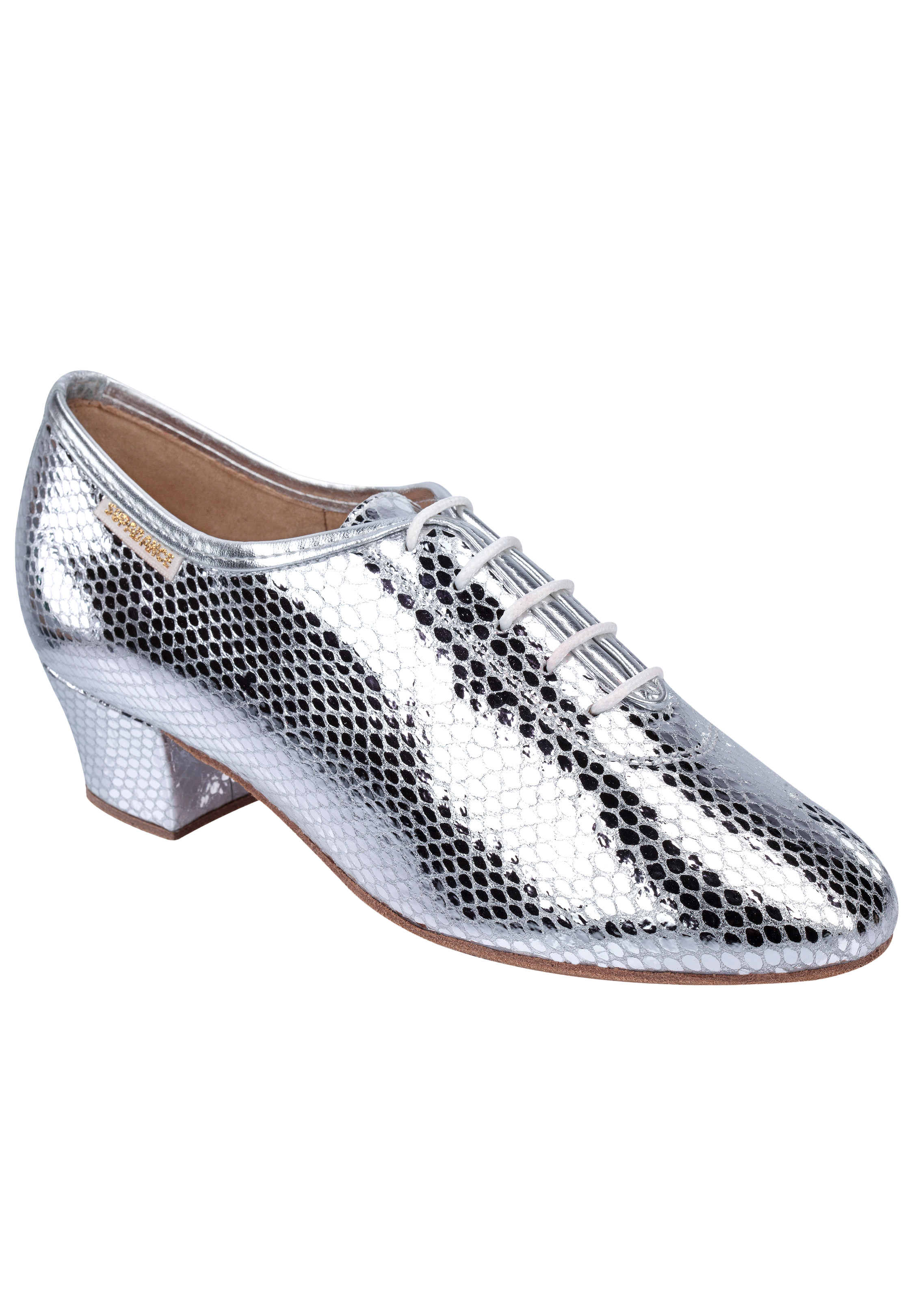 Supadance 1026-Silver Embossed Leather