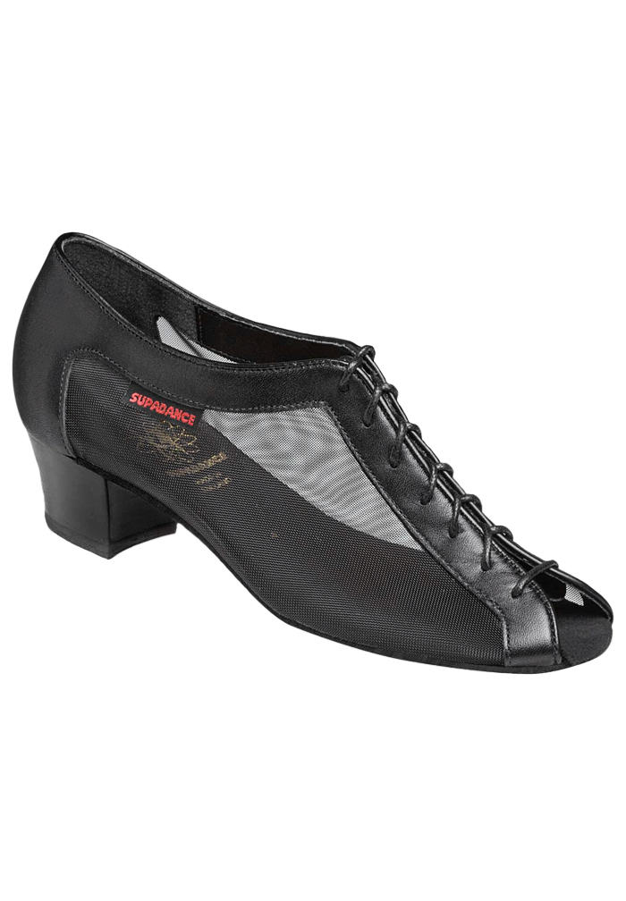 Supadance 1224-Black Leather Mesh