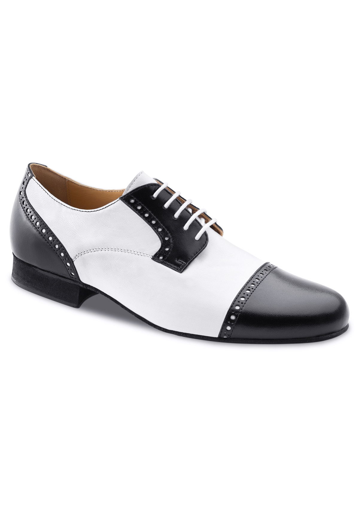 Werner Kern Bergamo 28051 Mens Tango Shoes-Black/White Nappa