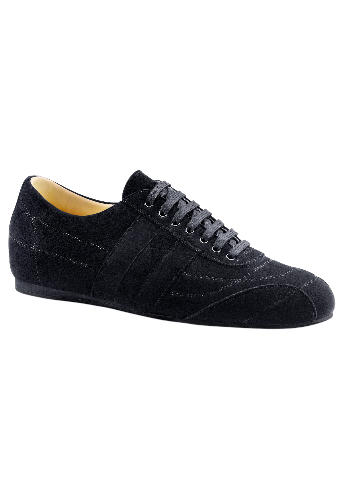 Werner Kern Cortino 28060 Mens Dance Sneakers-Black Suede