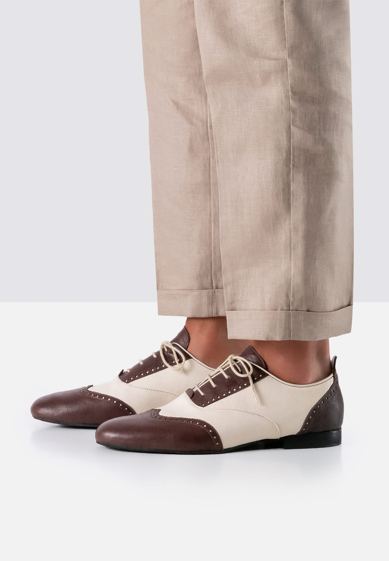 Werner Kern Carrara 28066 Mens Swing Dance Shoes-Barolo/Cream Nappa