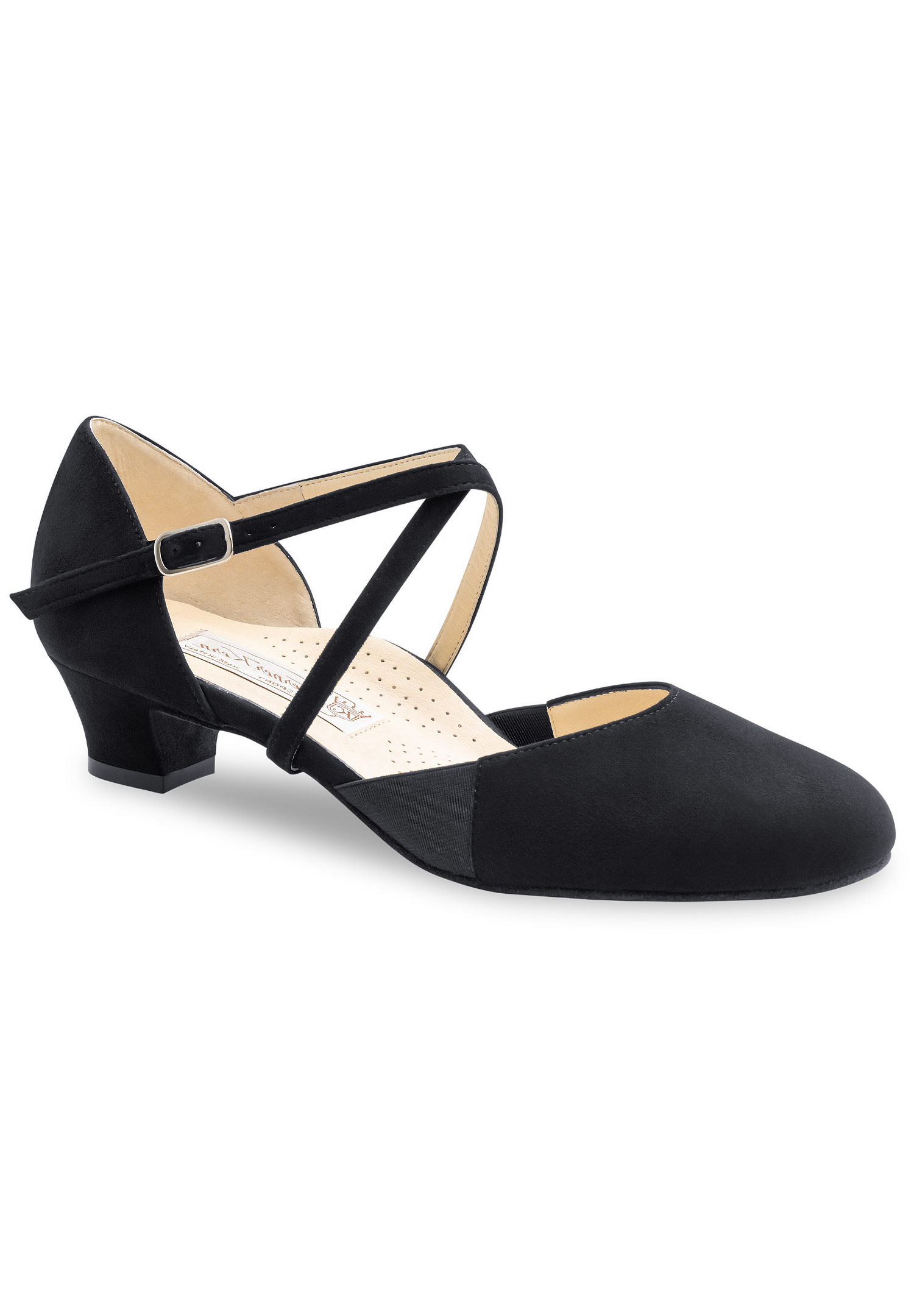 Werner Kern Ronja Ladies Social Shoes-Black Suede