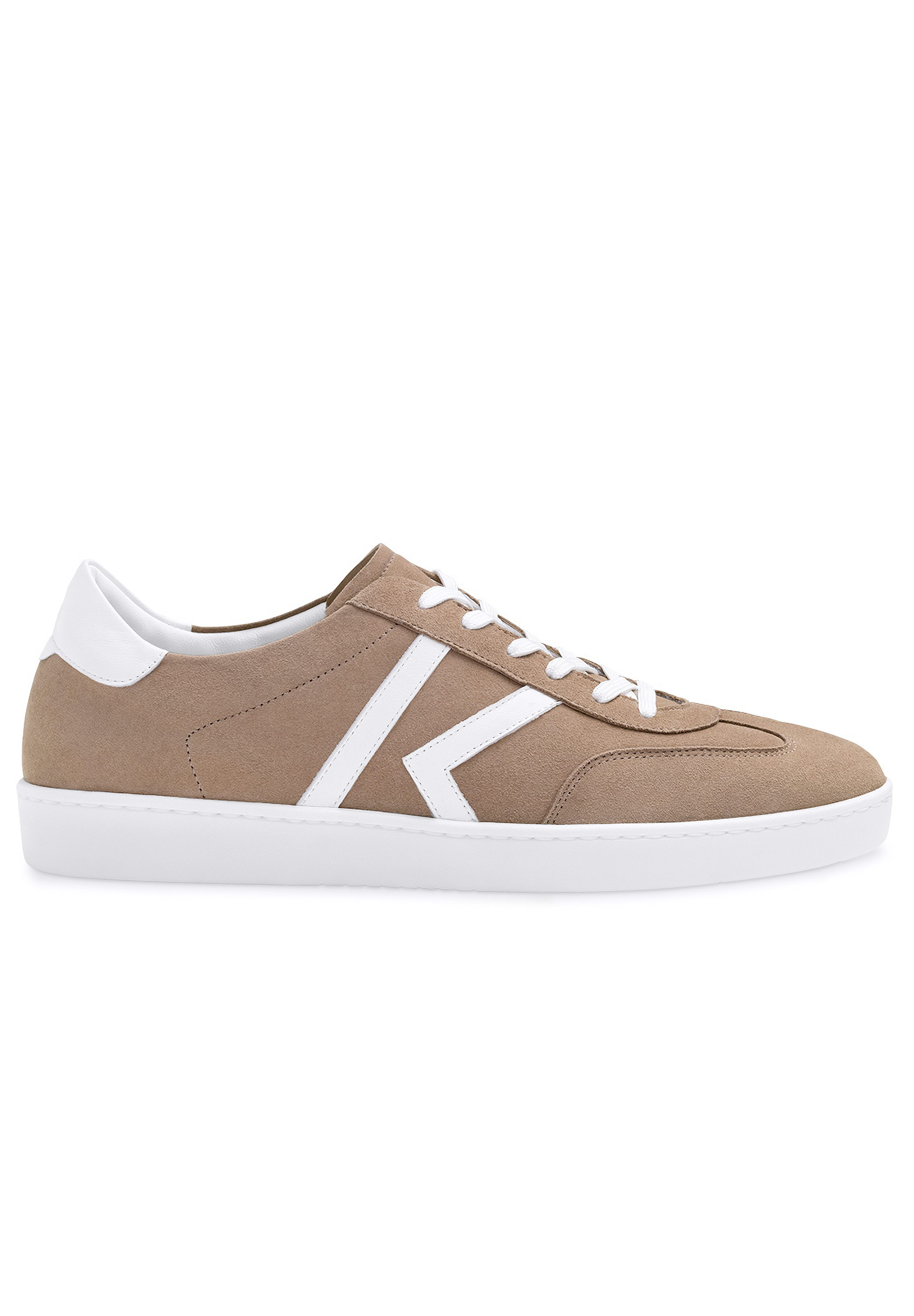 Werner Kern Salerno 28074 Mens Dance Sneakers -Taupe Suede/White Nappa