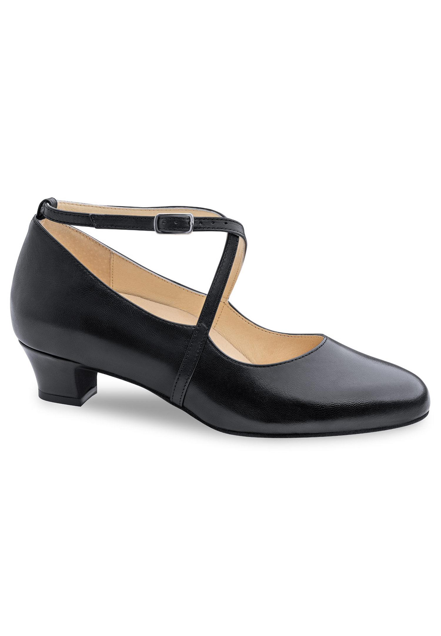 Werner Kern Stine Ladies Social Shoes-Black Nappa